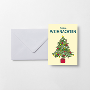Postkarten "Frohe Weihnachten" mit Umschlägen, 10er-Pack
