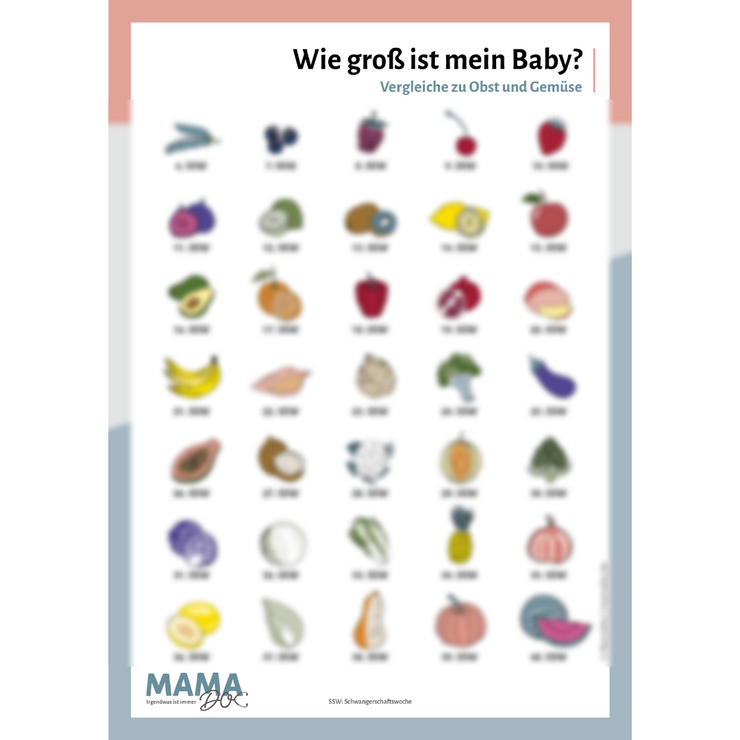 Wie groß ist mein Baby? (GRATIS PDF)