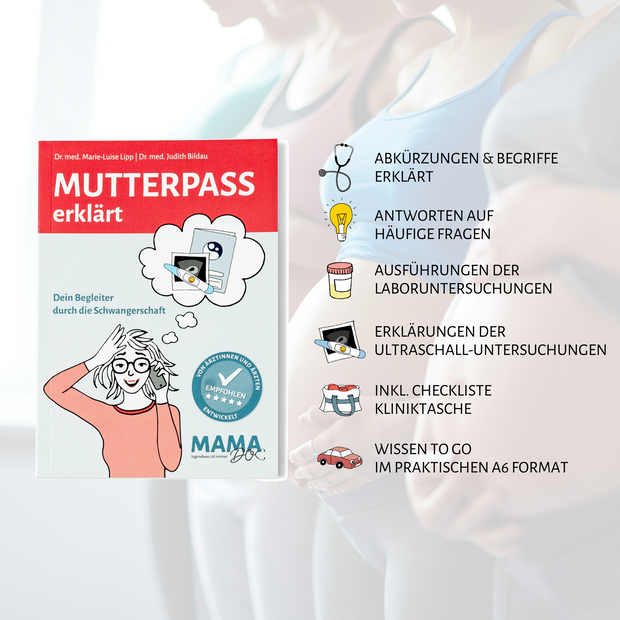 Buch "Mutterpass erklärt" + Hüllen für Mutterpass und Impfpass (3-teilig)